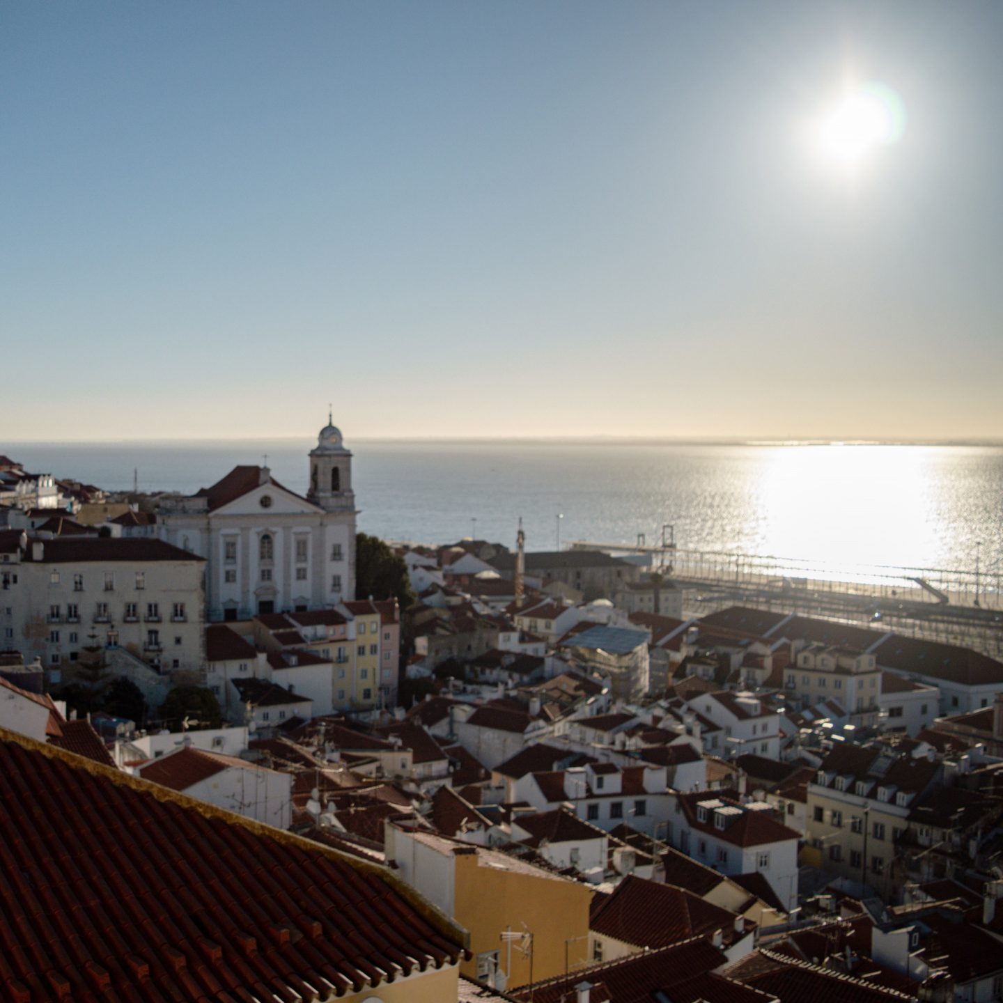 Alfama District View Lisbon