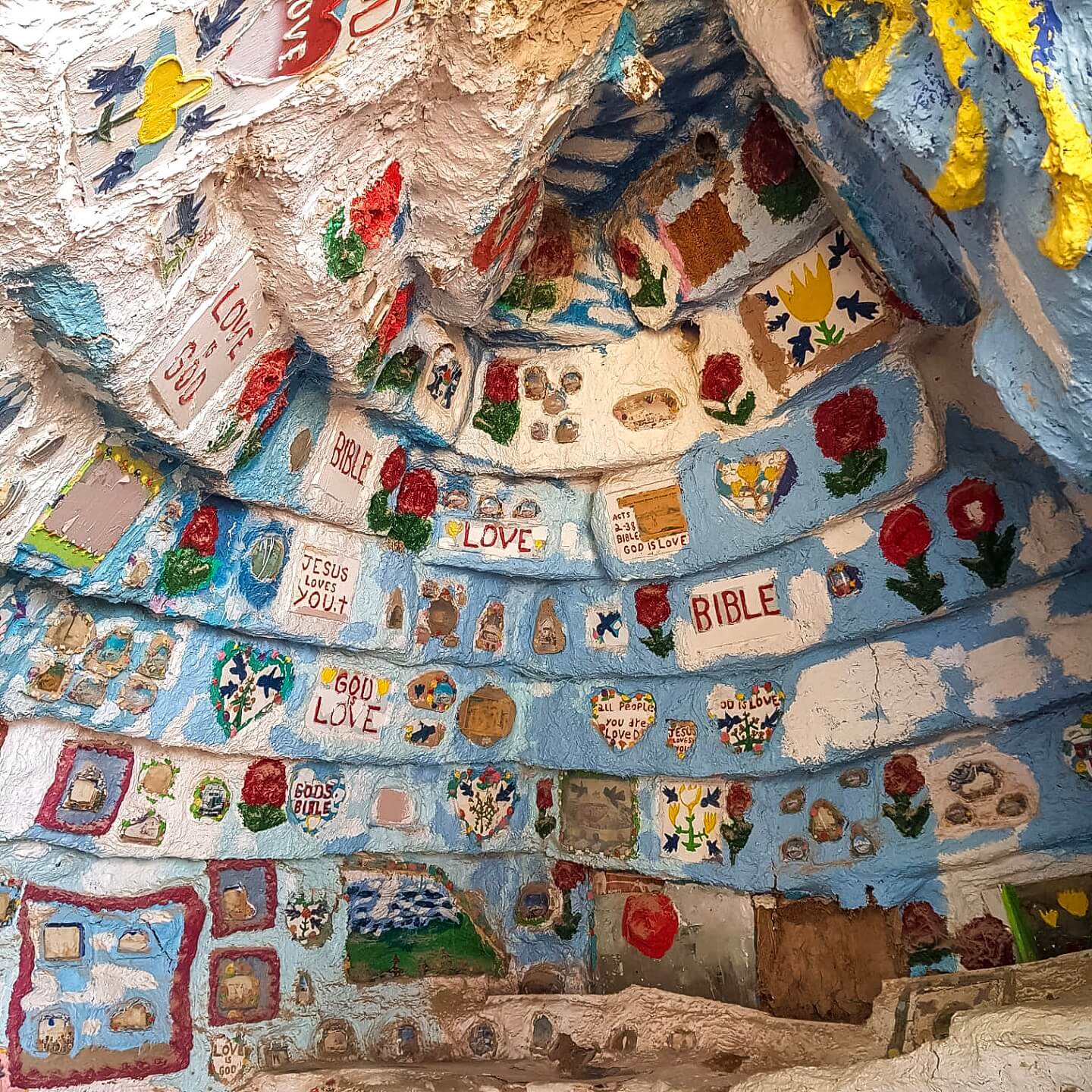 Colorful painted dome at salvation mountain