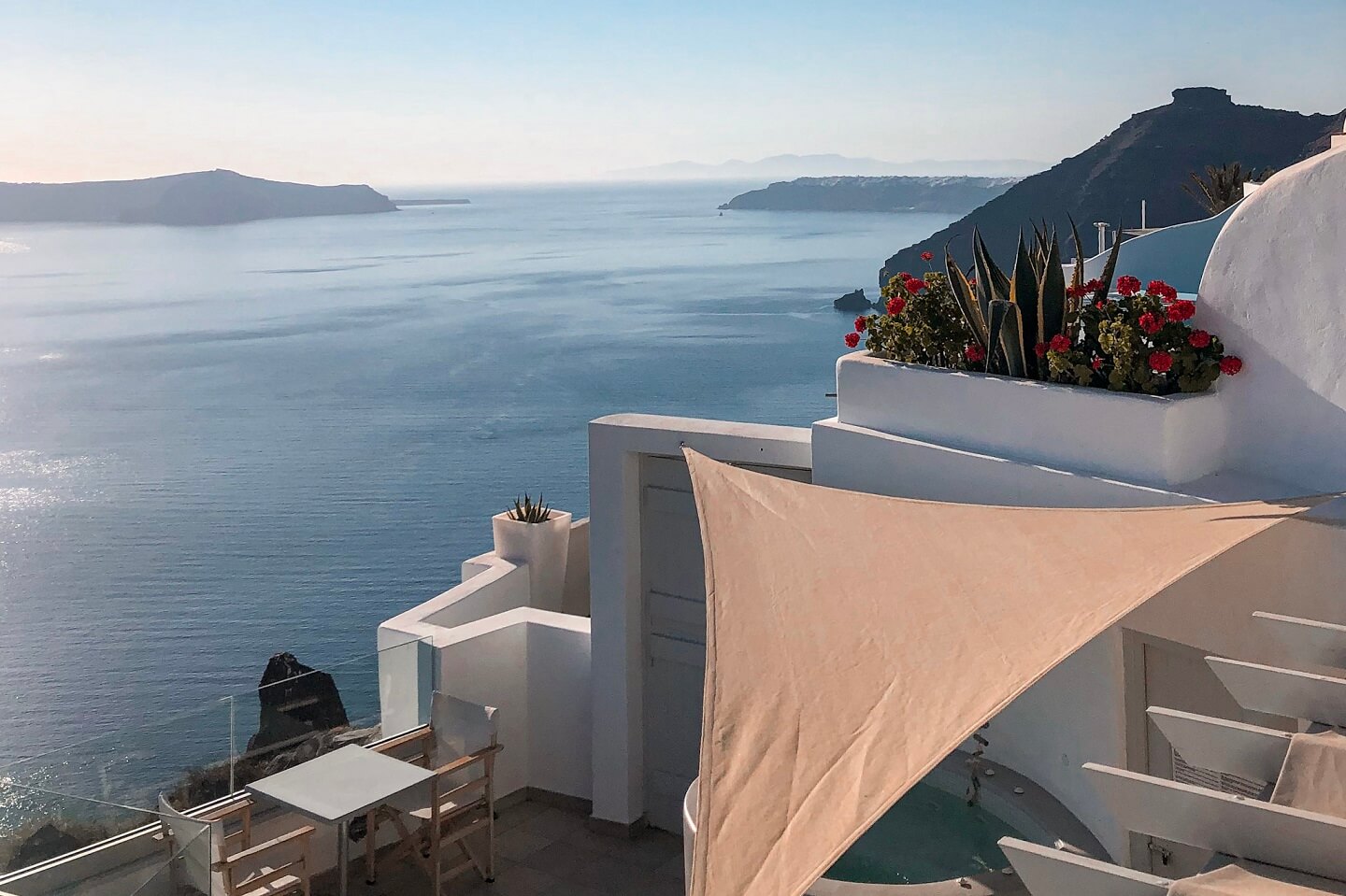 Phote from the Santorini hotel