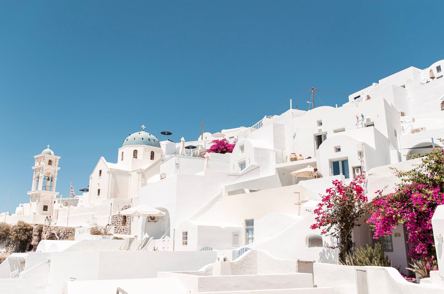 Perfect white houses on Greek island