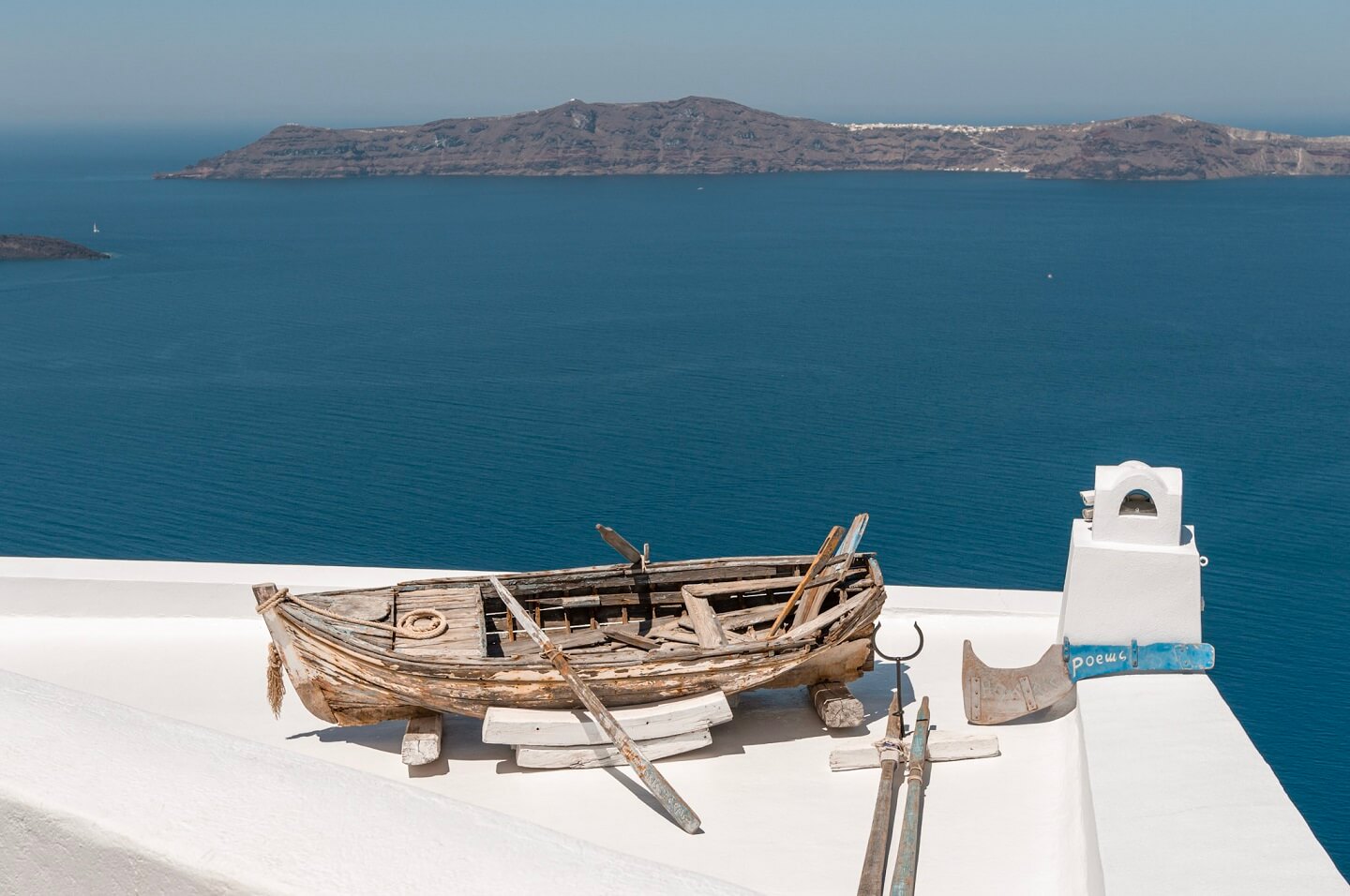 Wooden boat in Greece