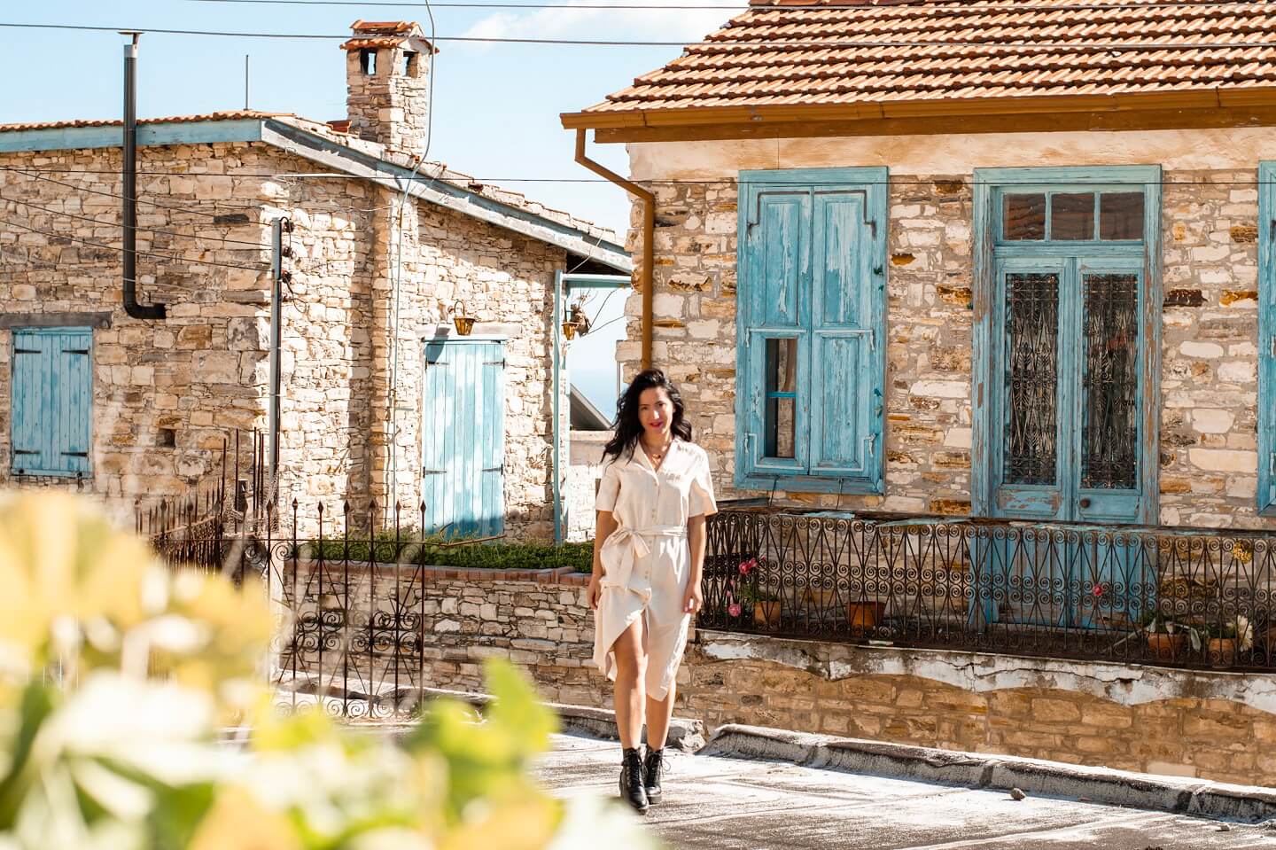 Cyprus Girl Walking in October