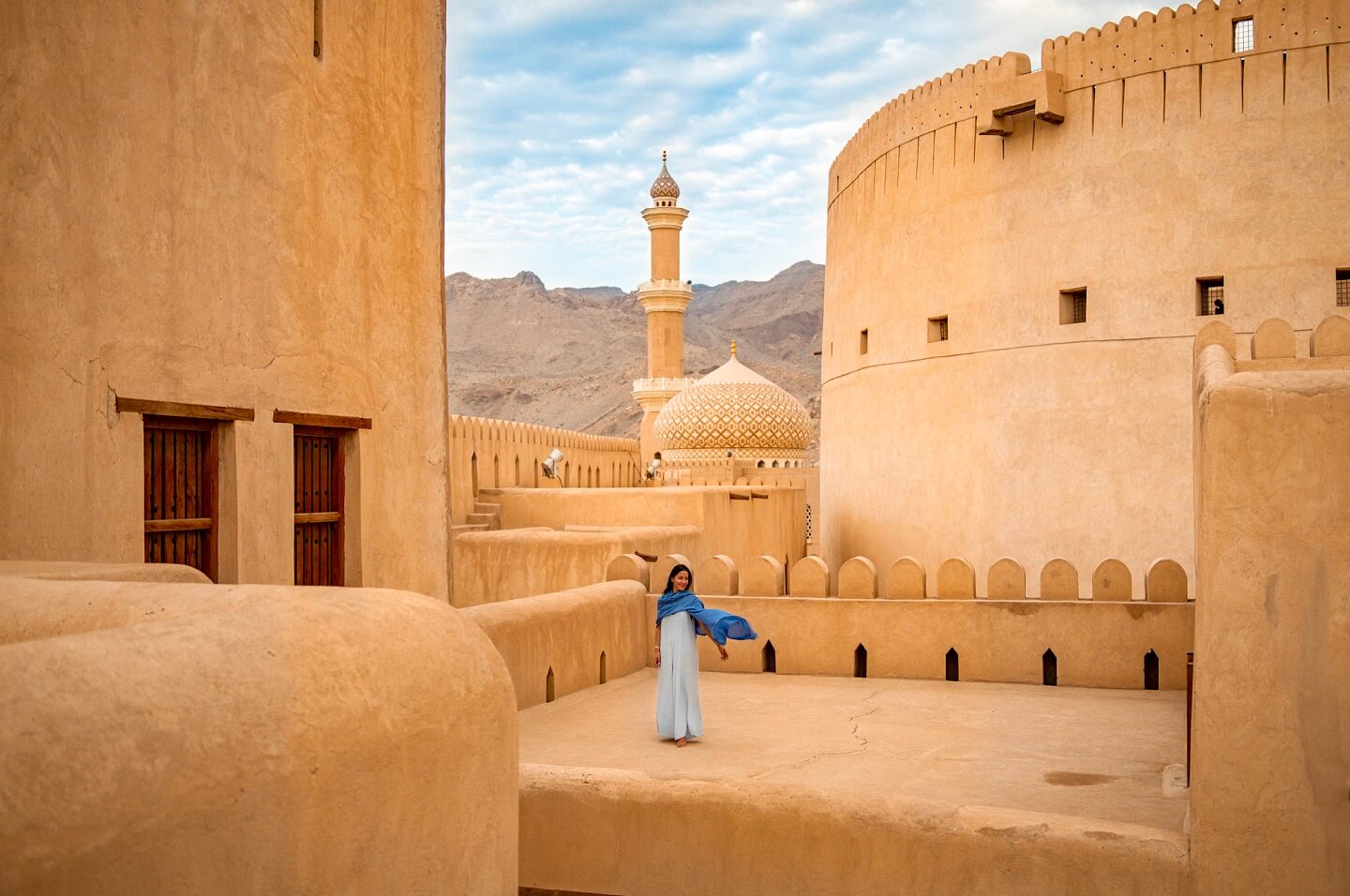 Must see Oman Road Trip stop is Nizwa Fort