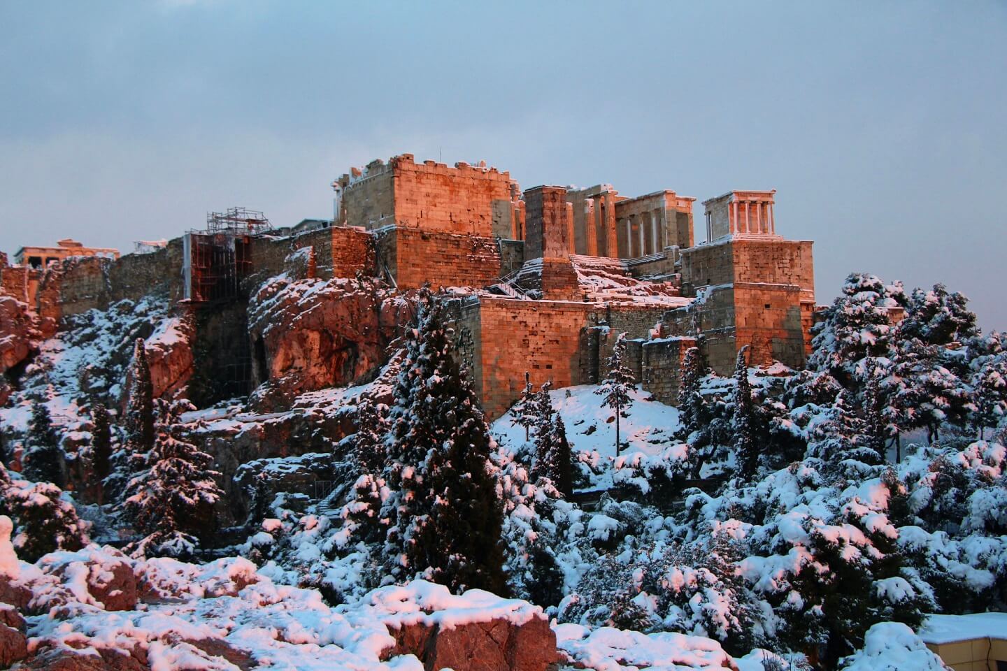 tour greece in winter