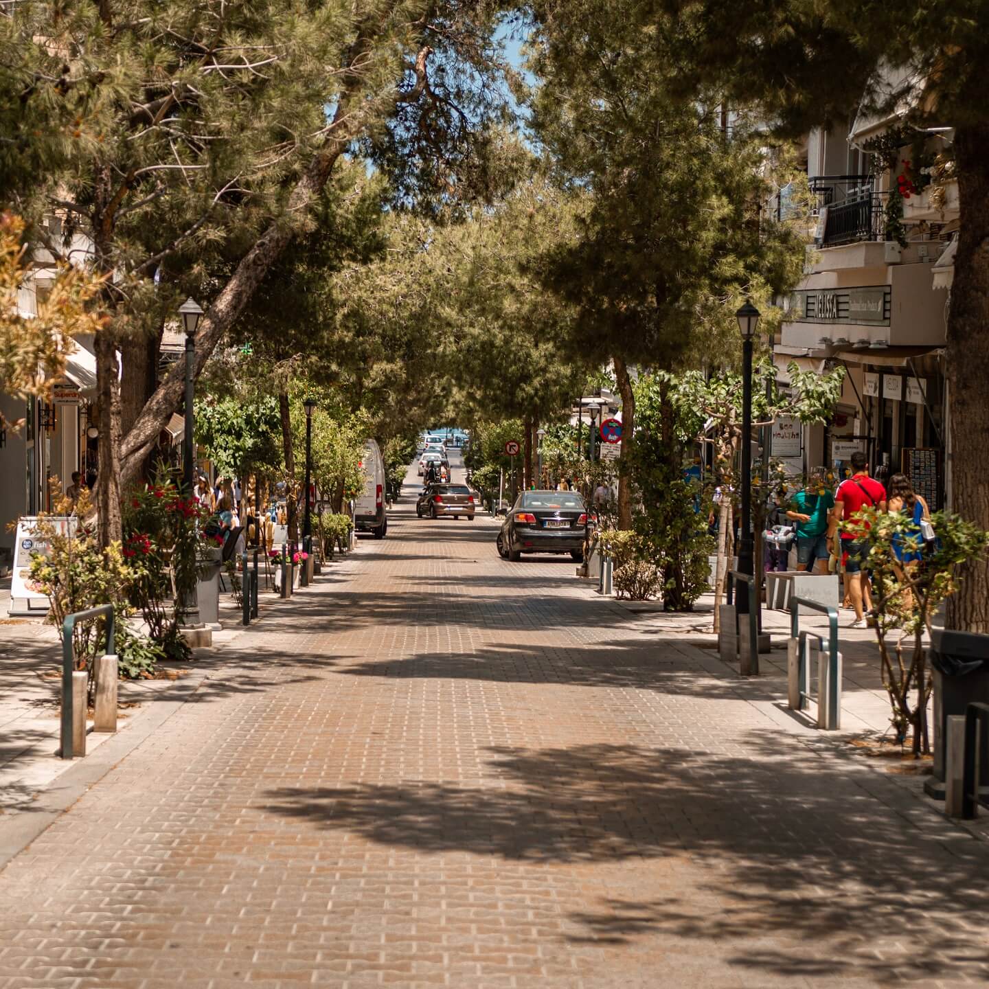 Main street in Agios Nikolaos
