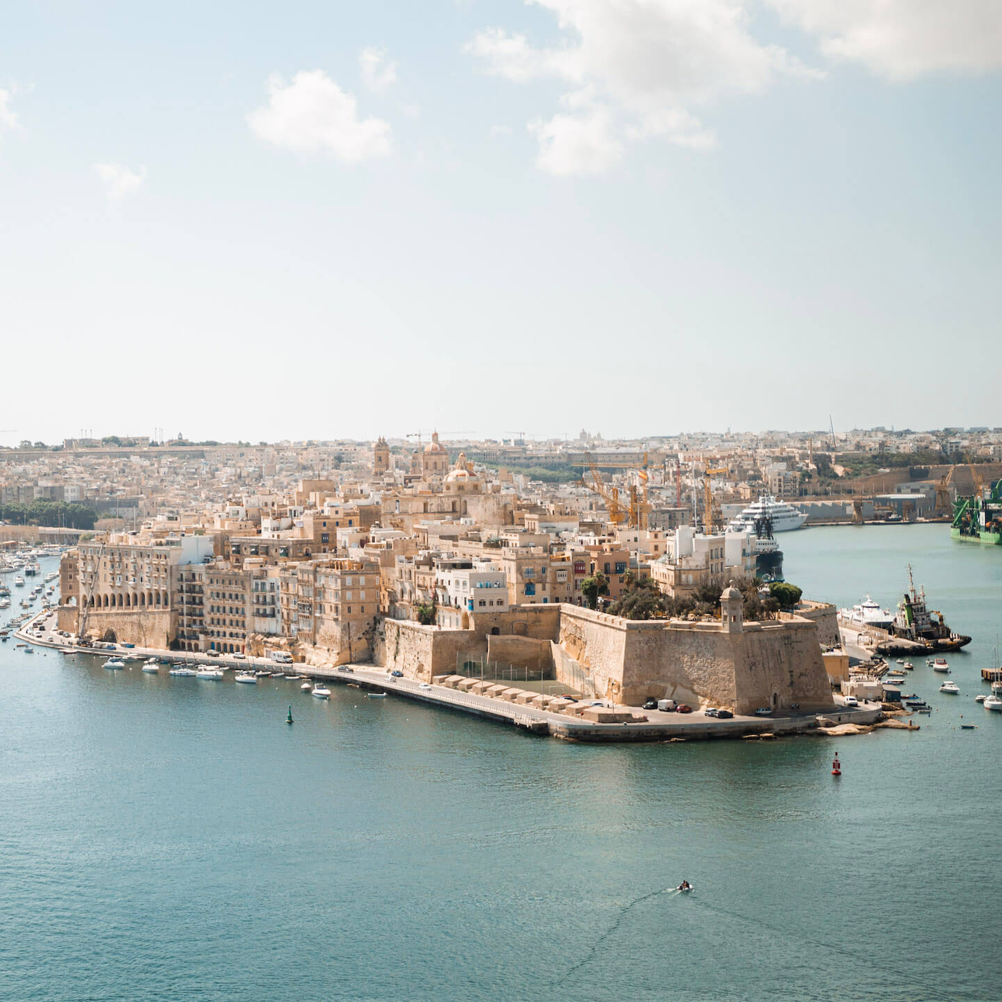 Birgu view from Valletta 