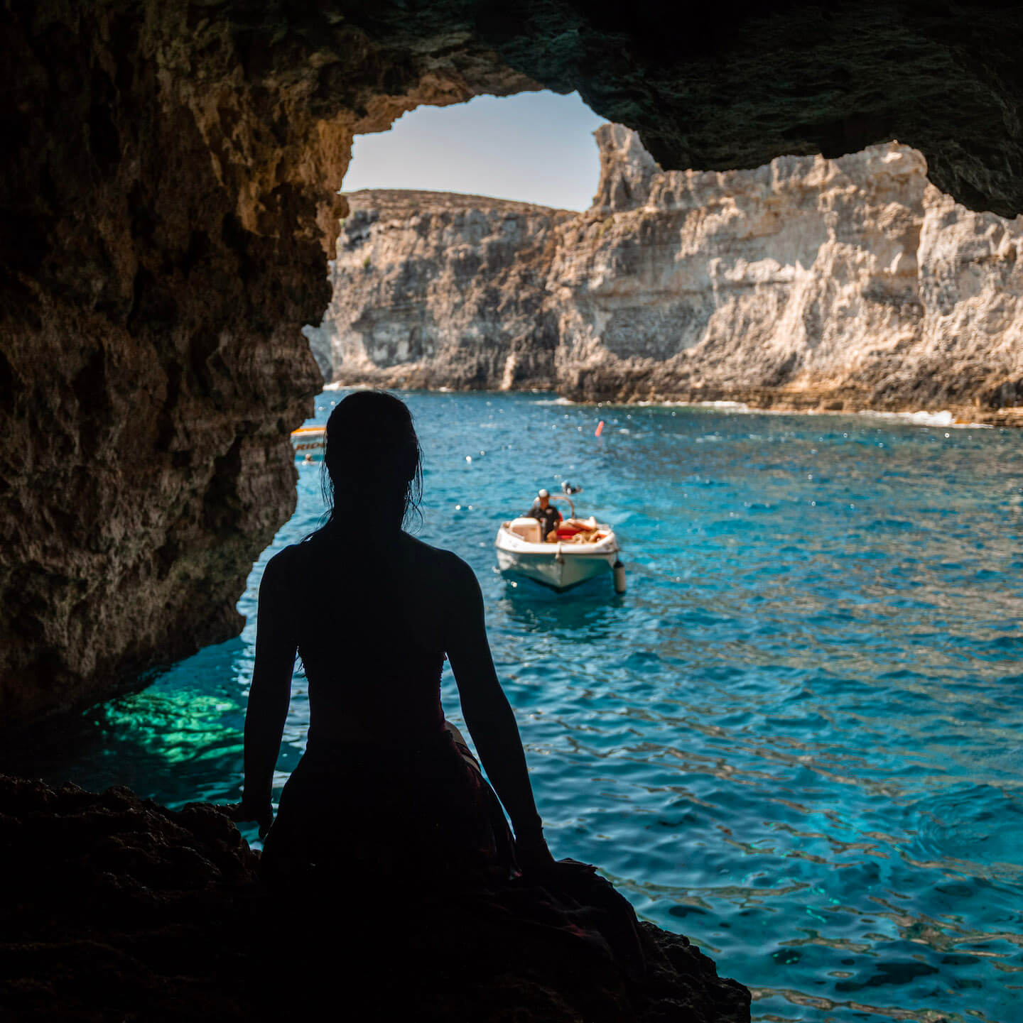 Sea cave Malta