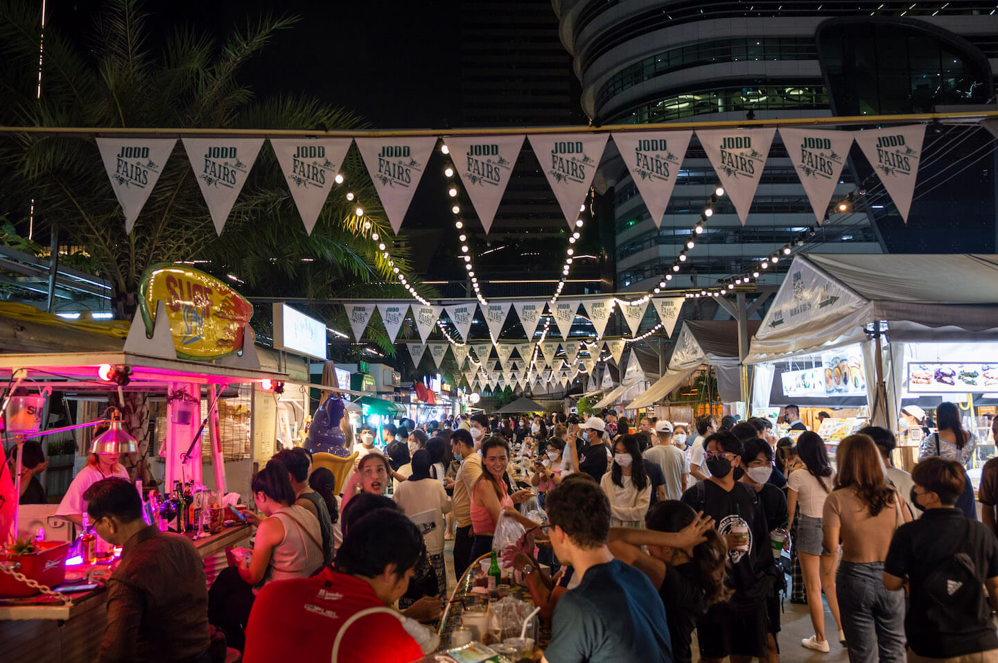 Jodd fairs night market in Bangkok