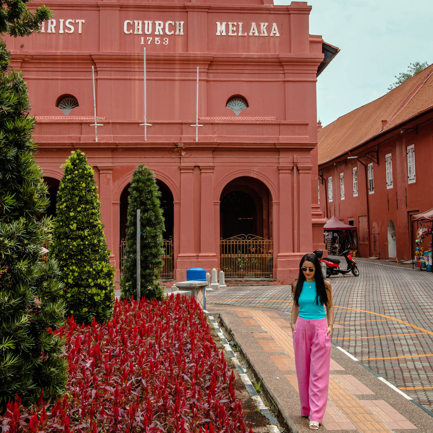 red church in malacca malaysia