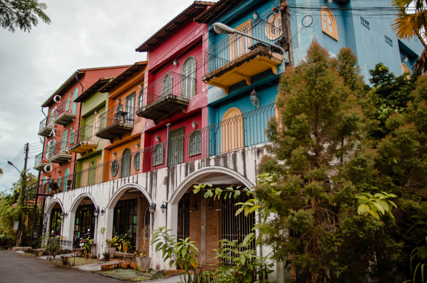 Khao Lak Town Colorful Houses