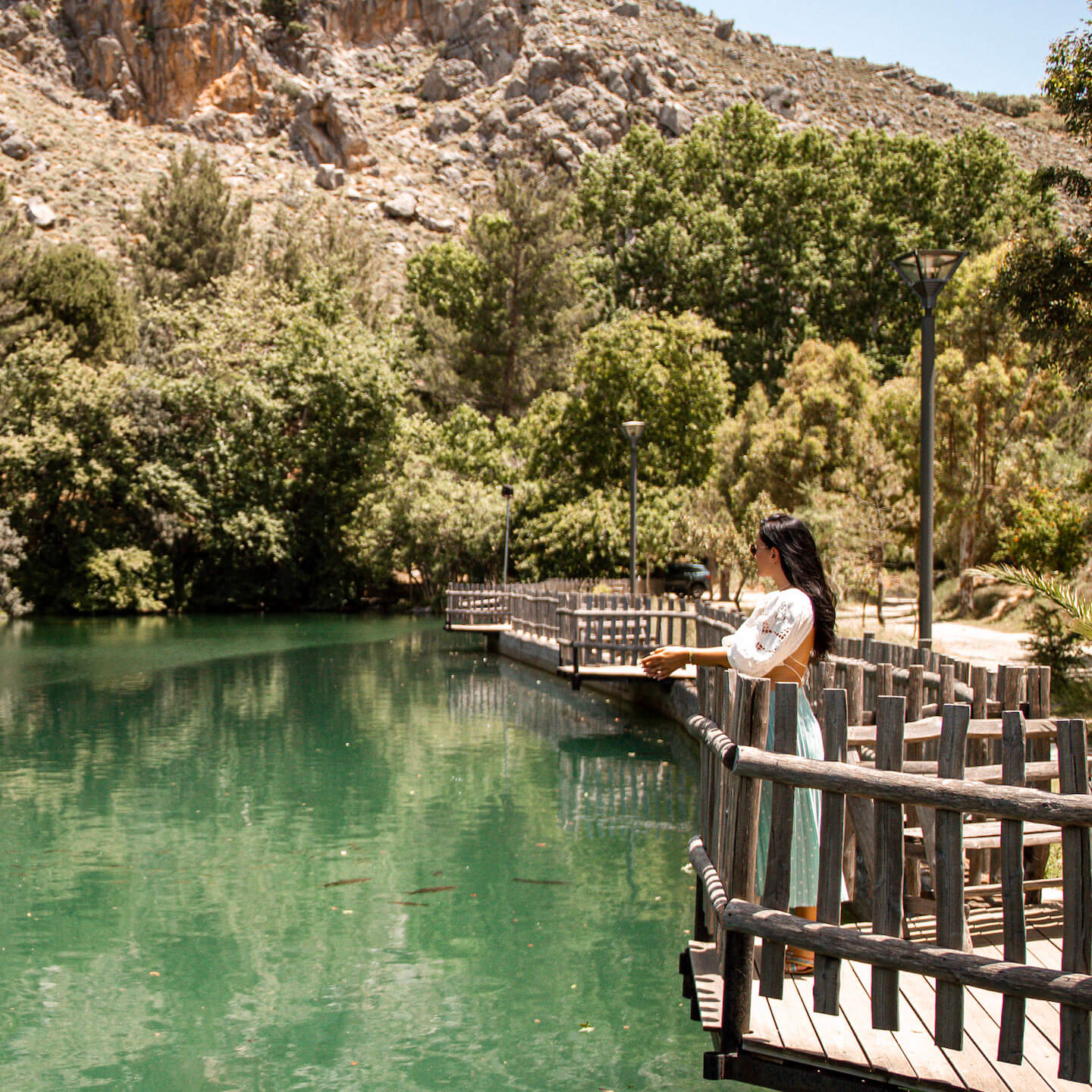 Stella at Zaros Lake