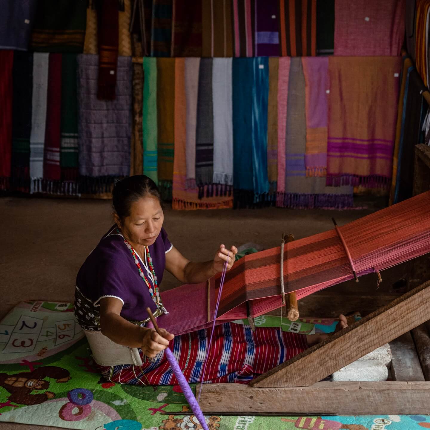 Tribe women working in Chiang Mai