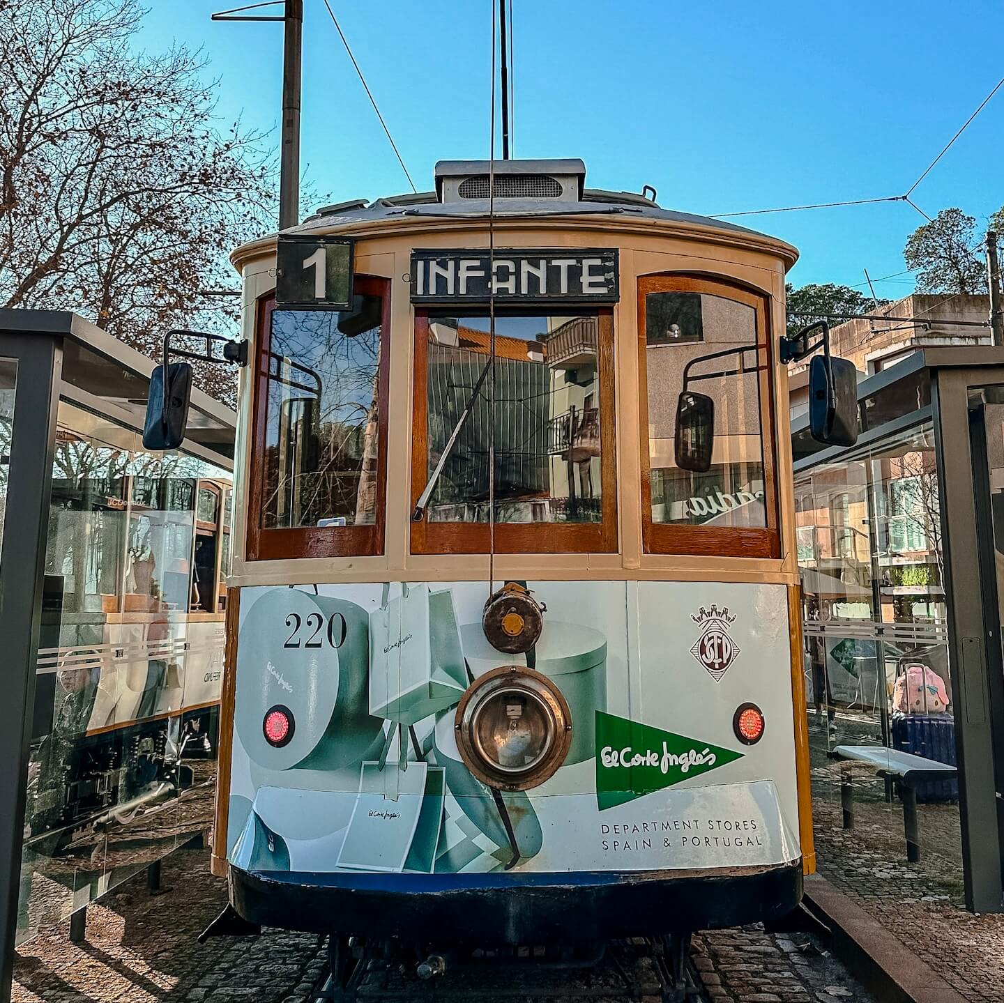 Traditional tram in Porto.