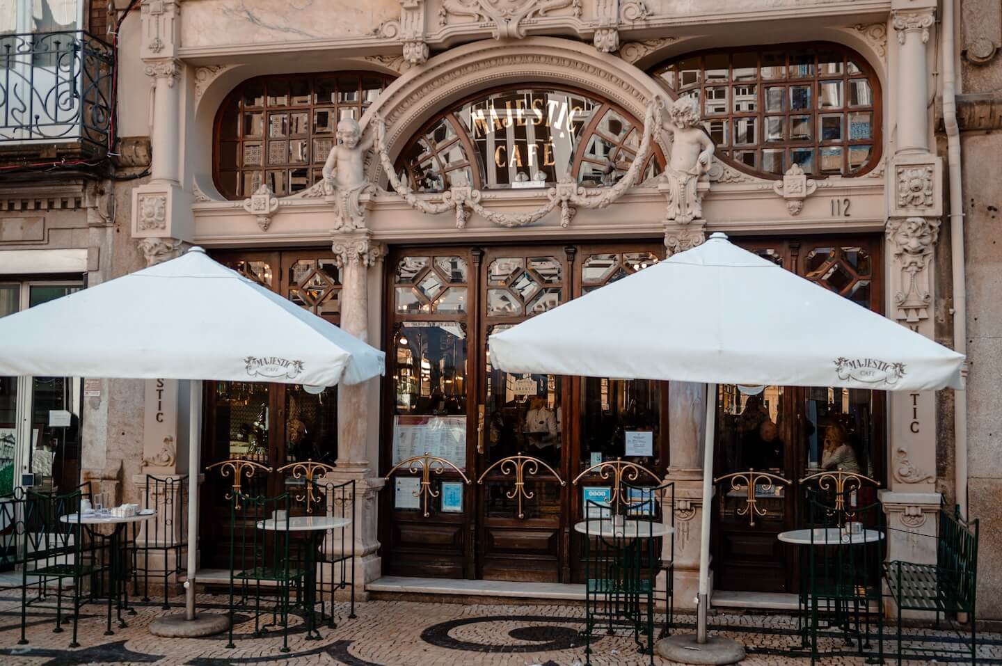 Entrance to Cafe Majestic in Porto