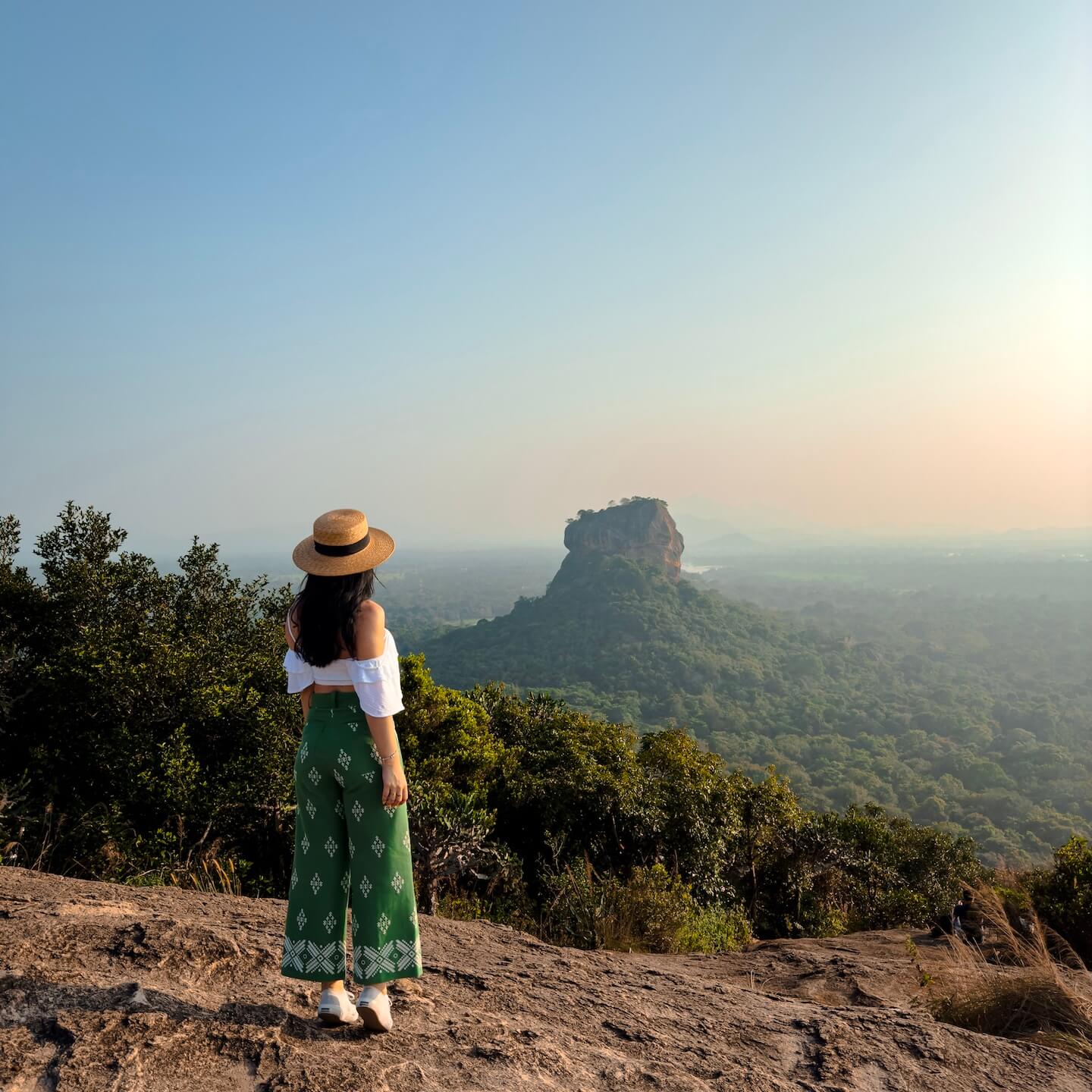 View of Sigiriya Rock Sri Lanka