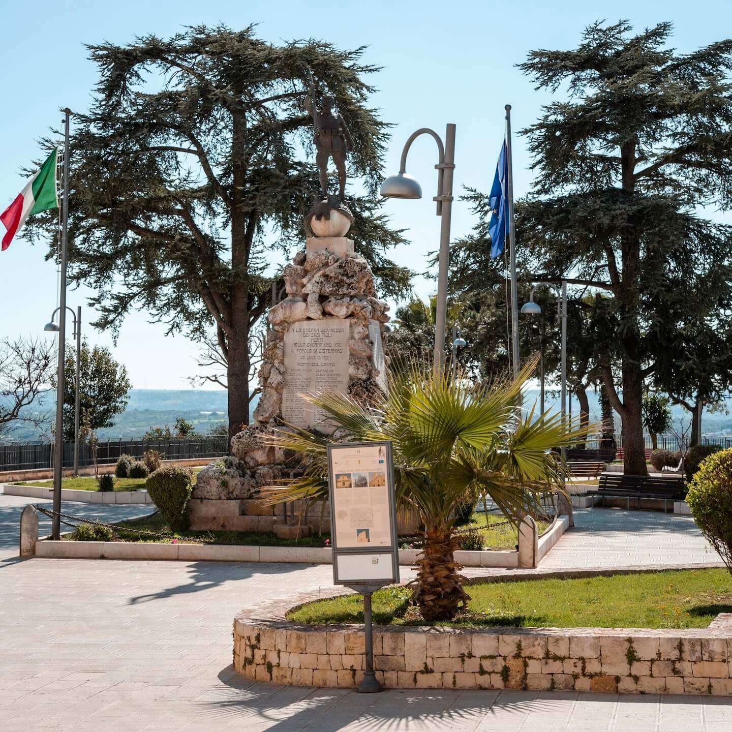 Square in Locorotondo Italy